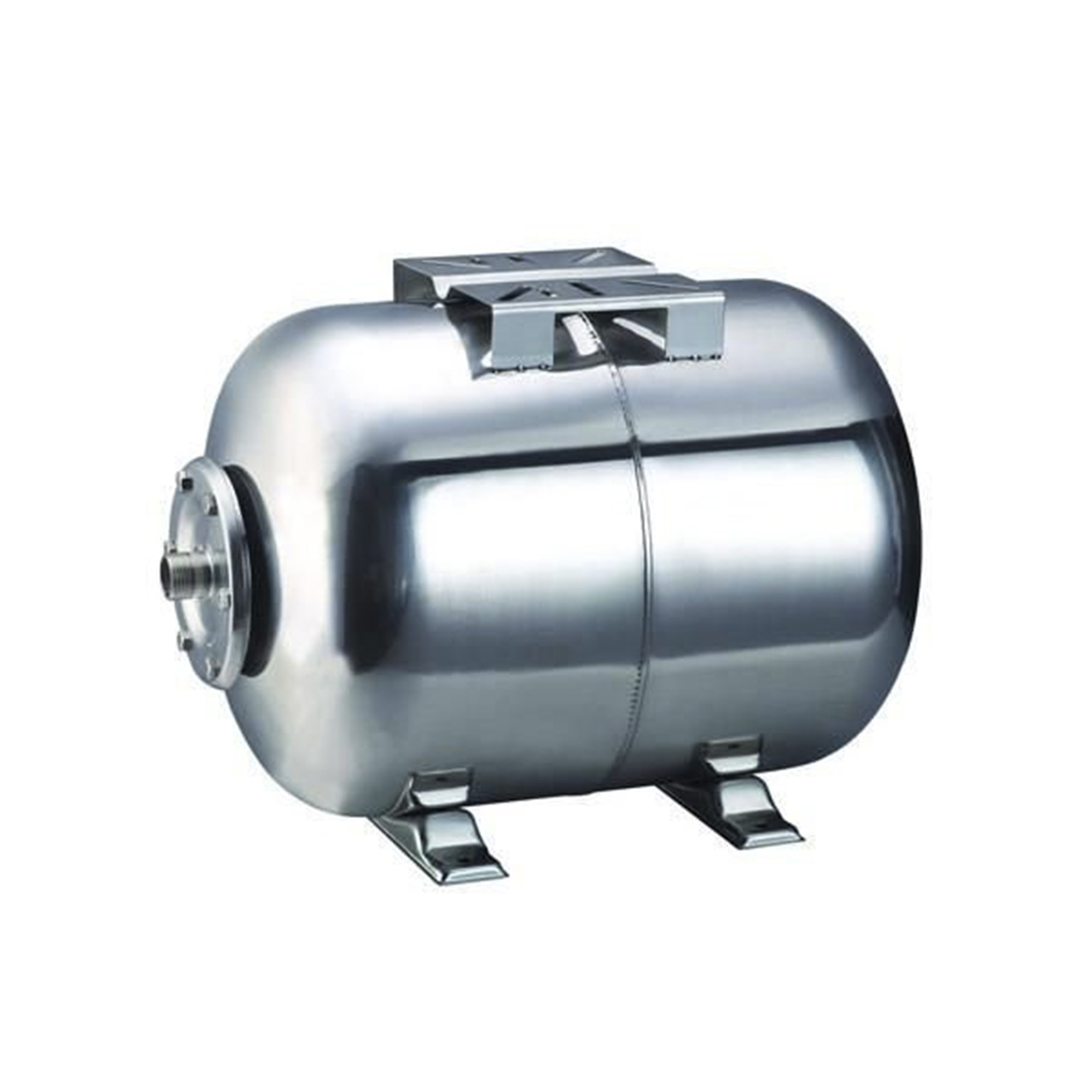 10 Bar Stainless Horizontal Footed Expansion Tank